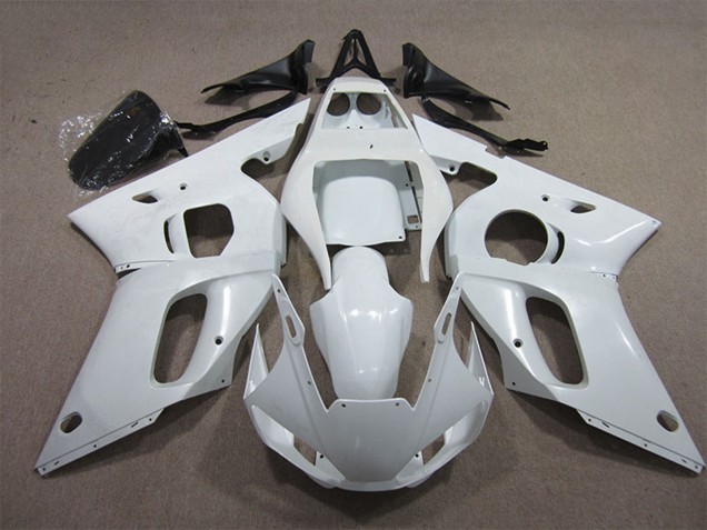 1998-2002 Yamaha YZF R6 Motorcycle Fairings - White Canada