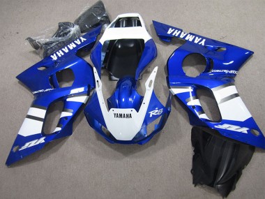 Online 1998-2002 Yamaha YZF R6 Motorcycle Fairings - White Blue Canada