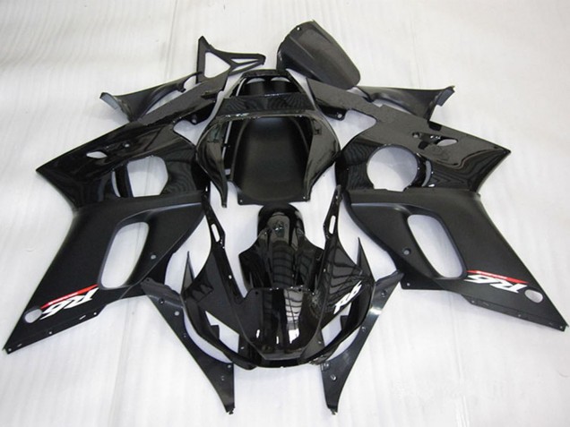 1998-2002 Yamaha YZF R6 Motorcycle Fairing - Glossy Black Matte Black Canada