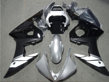 Online 2003-2004 Yamaha YZF R6 Motorcycle Fairings - White Silver Glossy Black Matte Black Canada