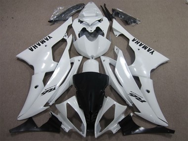 Online 2008-2016 Yamaha YZF R6 Motorcycle Fairings - White Black Decals Canada