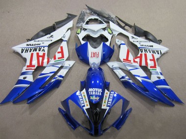 Online 2008-2016 Yamaha YZF R6 Motorcycle Fairings - White Blue Red Fiat Motul Michelin 46 Canada