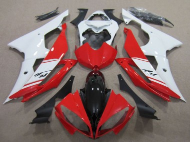 Online 2008-2016 Yamaha YZF R6 Motorcycle Fairings Kits - White Red Glossy Black Canada