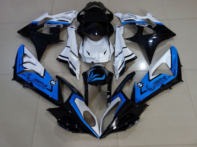 Alien Blue and White 2009-2014 BMW S1000RR Motorcycle Fairing Alien Blue and White 2009-2014 BMW S1000RR Motorcycle Fairing