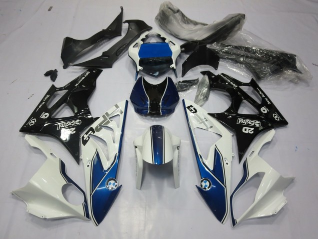 Alien Blue and White 2009-2014 BMW S1000RR Motorcycle Fairing Alien Blue and White 2009-2014 BMW S1000RR Motorcycle Fairing
