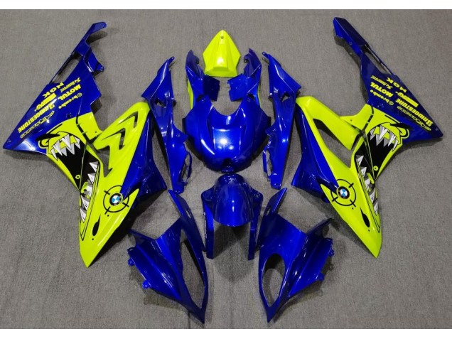 Alien Blue and White 2009-2014 BMW S1000RR Motorcycle Fairing Alien Blue and White 2009-2014 BMW S1000RR Motorcycle Fairing
