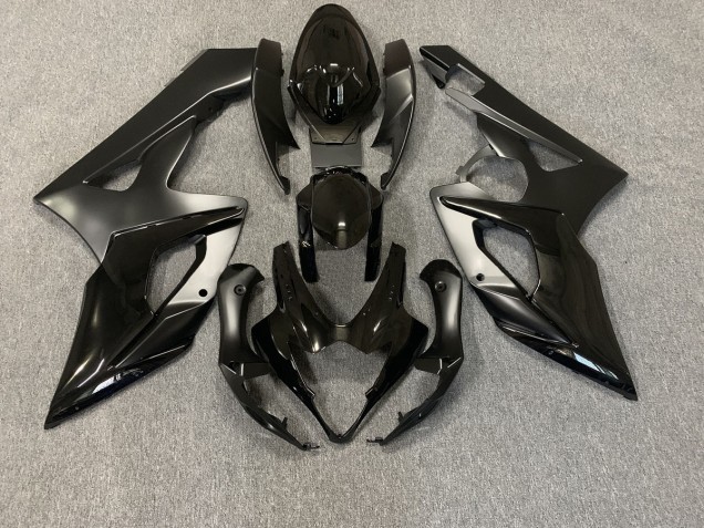 All Black 2005-2006 Suzuki GSXR 1000 Motorcycle Fairing All Black 2005-2006 Suzuki GSXR 1000 Motorcycle Fairing