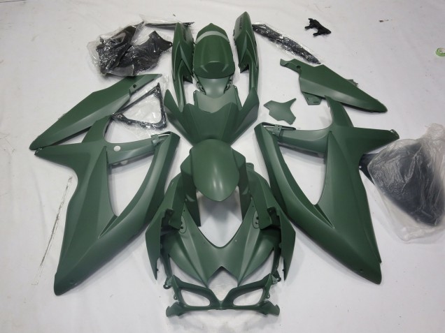 Army Green 2008-2010 Suzuki GSXR 600-750 Motorcycle Fairing Army Green 2008-2010 Suzuki GSXR 600-750 Motorcycle Fairing