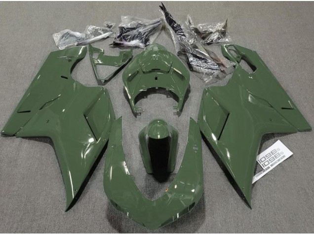 Army Green Gloss 2007-2014 Ducati Ducati 848 1098 1198 Motorcycle Fairing Army Green Gloss 2007-2014 Ducati Ducati 848 1098 1198 Motorcycle Fairing