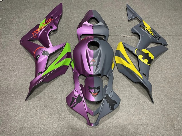 Bat Man vs Joker Matte 2007-2008 Honda CBR600RR Motorcycle Fairing Bat Man vs Joker Matte 2007-2008 Honda CBR600RR Motorcycle Fairing