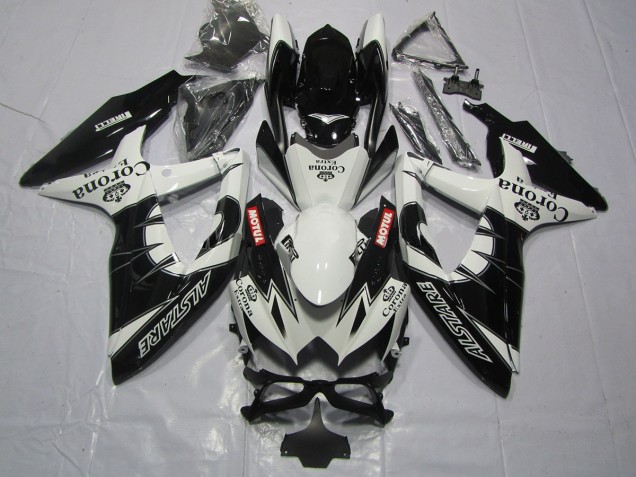 Black Corona 2008-2010 Suzuki GSXR 600-750 Motorcycle Fairing Black Corona 2008-2010 Suzuki GSXR 600-750 Motorcycle Fairing