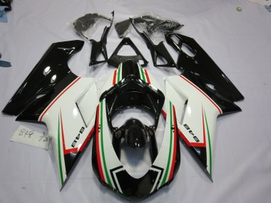 Black Tri Color 2007-2014 Ducati Ducati 848 1098 1198 Motorcycle Fairing