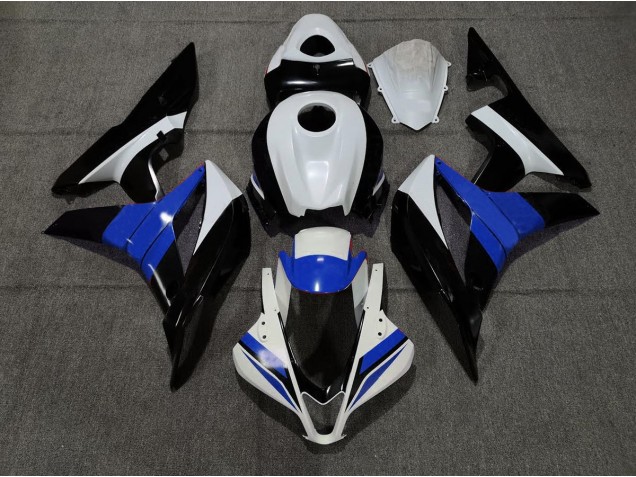 Black White and Blue 2007-2008 Honda CBR600RR Motorcycle Fairing Black White and Blue 2007-2008 Honda CBR600RR Motorcycle Fairing