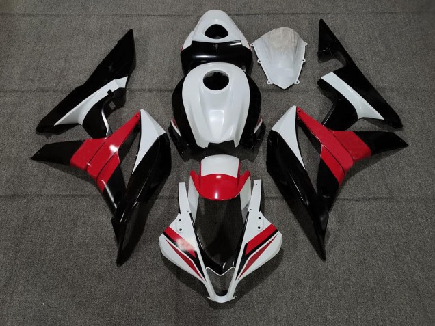 Black White and Red 2007-2008 Honda CBR600RR Motorcycle Fairing Black White and Red 2007-2008 Honda CBR600RR Motorcycle Fairing