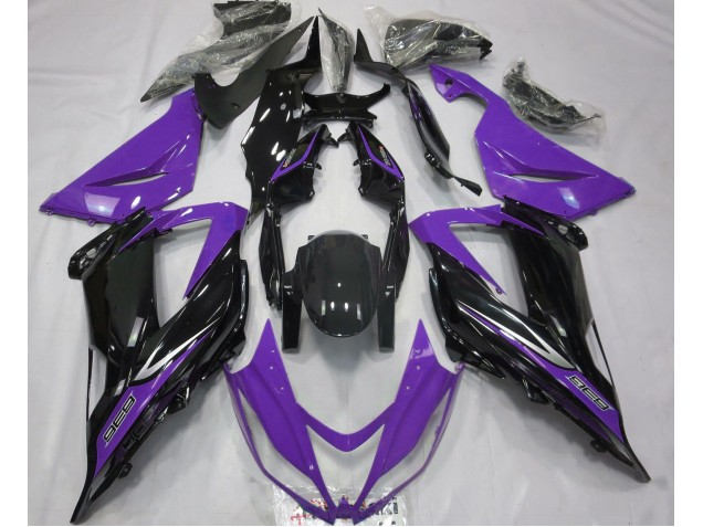 Black and Purple 2013-2018 Kawasaki ZX6R Motorcycle Fairing Black and Purple 2013-2018 Kawasaki ZX6R Motorcycle Fairing
