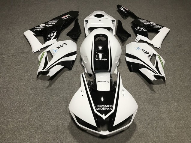 Black and White Design 2013-2023 Honda CBR600RR Motorcycle Fairing Black and White Design 2013-2023 Honda CBR600RR Motorcycle Fairing