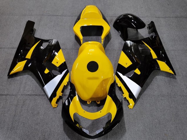 Black and Yellow 2001-2003 Suzuki GSXR 600-750 Motorcycle Fairing