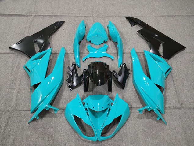 Blue 2009-2012 Kawasaki ZX6R Motorcycle Fairing Blue 2009-2012 Kawasaki ZX6R Motorcycle Fairing