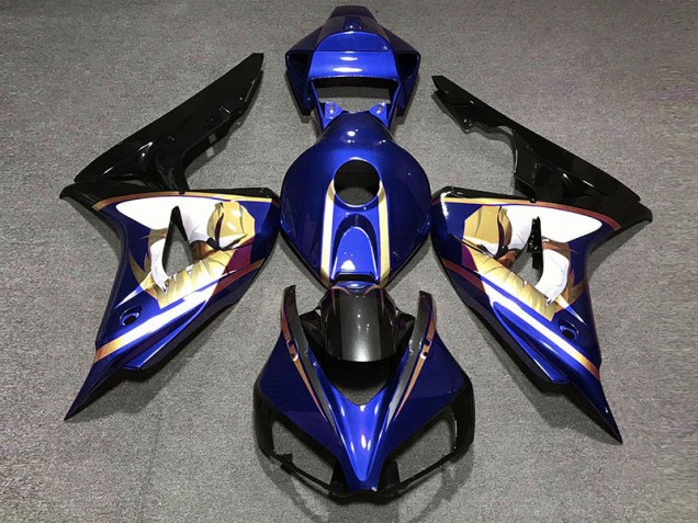 Blue & Gold 2006-2007 Honda CBR1000RR Motorcycle Fairing Blue & Gold 2006-2007 Honda CBR1000RR Motorcycle Fairing