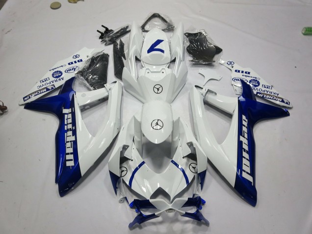 Blue Jordan 2008-2010 Suzuki GSXR 600-750 Motorcycle Fairing Blue Jordan 2008-2010 Suzuki GSXR 600-750 Motorcycle Fairing