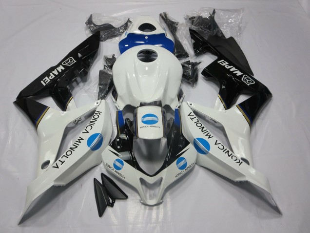 Blue KM and Black 2007-2008 Honda CBR600RR Motorcycle Fairing Blue KM and Black 2007-2008 Honda CBR600RR Motorcycle Fairing