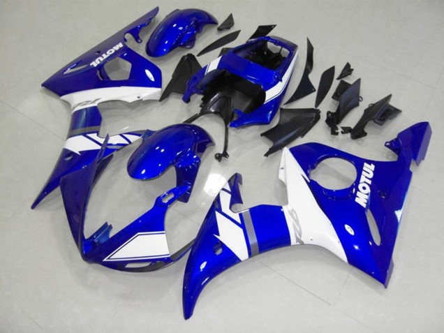 Blue Motul 2005 Yamaha R6 Motorcycle Fairing Blue Motul 2005 Yamaha R6 Motorcycle Fairing