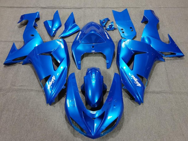 Blue Ninja 2006-2007 Kawasaki ZX10R Motorcycle Fairing Blue Ninja 2006-2007 Kawasaki ZX10R Motorcycle Fairing