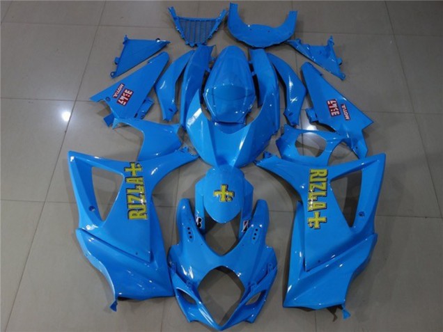 Blue Rizzla 07-08 2007-2008 Suzuki GSXR 1000 Motorcycle Fairing Blue Rizzla 07-08 2007-2008 Suzuki GSXR 1000 Motorcycle Fairing