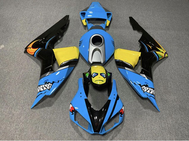 Blue Shark 2006-2007 Honda CBR1000RR Motorcycle Fairing Blue Shark 2006-2007 Honda CBR1000RR Motorcycle Fairing