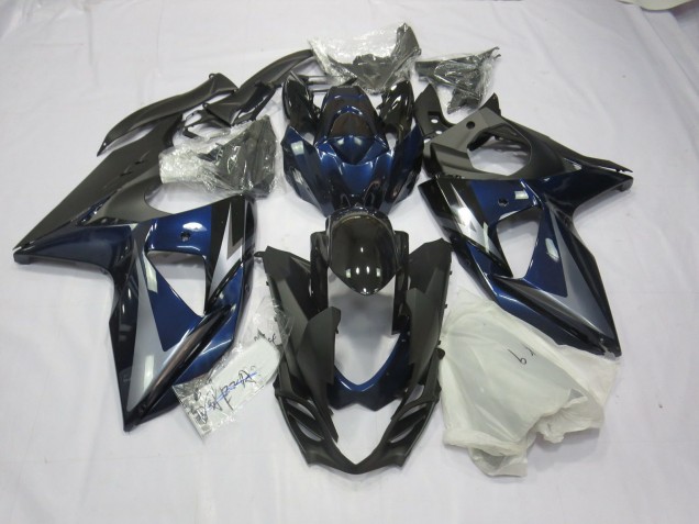 Blue Silver and Black 2009-2016 Suzuki GSXR 1000 Motorcycle Fairing Blue Silver and Black 2009-2016 Suzuki GSXR 1000 Motorcycle Fairing