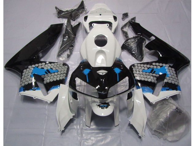 Blue Splatter 2005-2006 Honda CBR600RR Motorcycle Fairing Blue Splatter 2005-2006 Honda CBR600RR Motorcycle Fairing