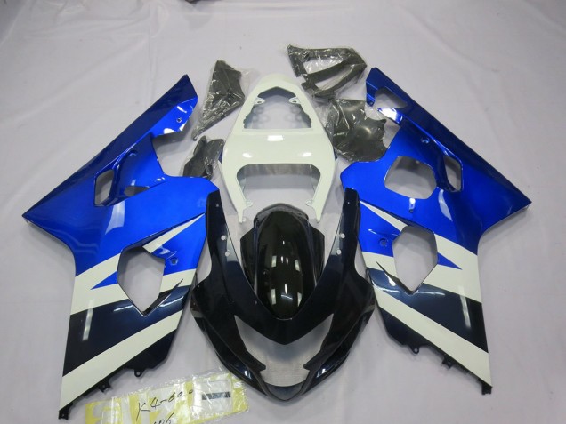 Blue White 2004-2005 Suzuki GSXR 600-750 Motorcycle Fairing Blue White 2004-2005 Suzuki GSXR 600-750 Motorcycle Fairing