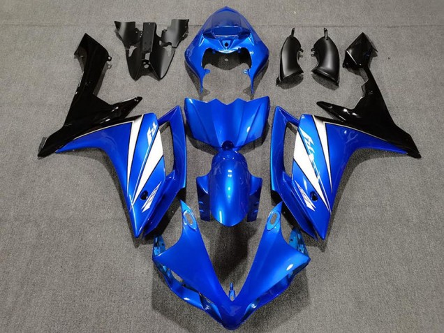 Blue White and Black 2007-2008 Yamaha R1 Motorcycle Fairing Blue White and Black 2007-2008 Yamaha R1 Motorcycle Fairing