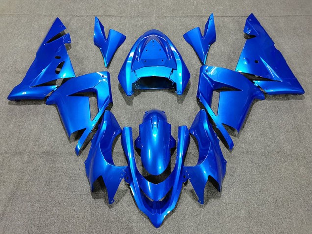 Bright Blue Pearl 2004-2005 Kawasaki ZX10R Motorcycle Fairing Bright Blue Pearl 2004-2005 Kawasaki ZX10R Motorcycle Fairing