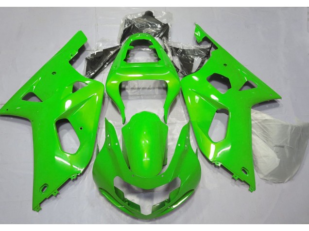 Bright Green 2001-2003 Suzuki GSXR 600-750 Motorcycle Fairing Bright Green 2001-2003 Suzuki GSXR 600-750 Motorcycle Fairing