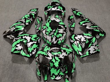 Camo & LIGHT GREEN 2005-2006 Honda CBR600RR Motorcycle Fairing