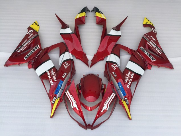 Candy Apple 2013-2018 Kawasaki ZX6R Motorcycle Fairing Candy Apple 2013-2018 Kawasaki ZX6R Motorcycle Fairing