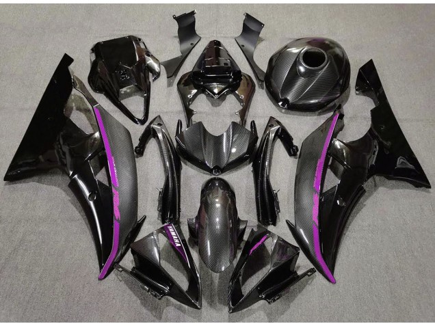 Carbon Fiber & Pink 2008-2016 Yamaha R6 Motorcycle Fairing Carbon Fiber & Pink 2008-2016 Yamaha R6 Motorcycle Fairing