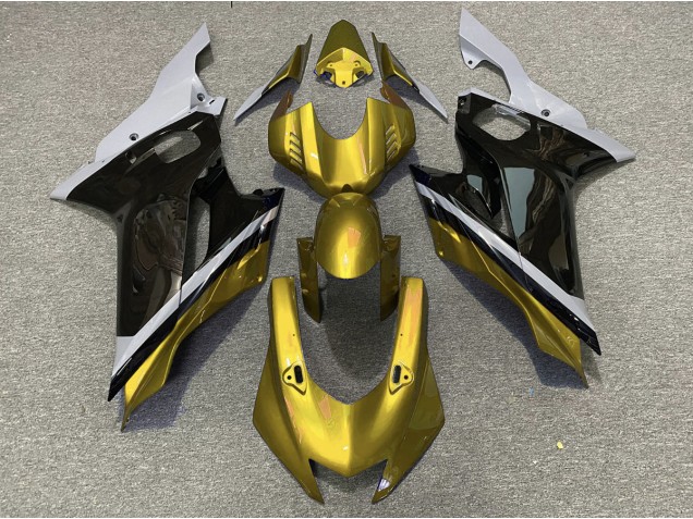 Cement Black and Gold 2017-2021 Yamaha R6 Motorcycle Fairing Cement Black and Gold 2017-2021 Yamaha R6 Motorcycle Fairing