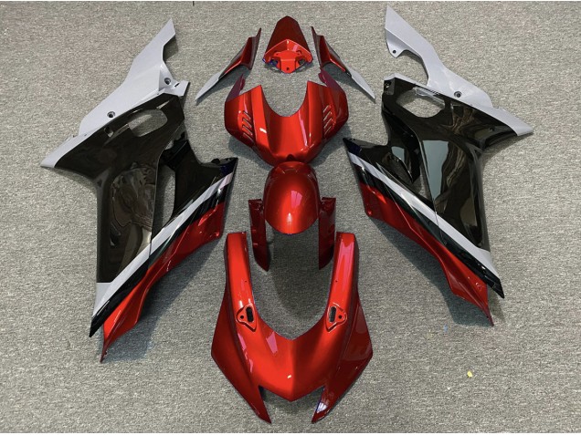Cement Black and Red 2017-2021 Yamaha R6 Motorcycle Fairing Cement Black and Red 2017-2021 Yamaha R6 Motorcycle Fairing