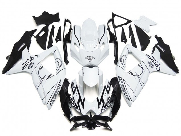 Custom Corona Special with White 2008-2010 Suzuki GSXR 600-750 Motorcycle Fairing Custom Corona Special with White 2008-2010 Suzuki GSXR 600-750 Motorcycle Fairing