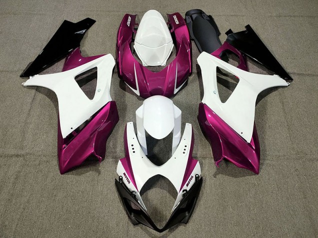 Custom Design Pink 2007-2008 Suzuki GSXR 1000 Motorcycle Fairing Custom Design Pink 2007-2008 Suzuki GSXR 1000 Motorcycle Fairing