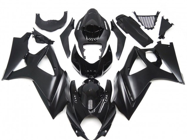 Custom Matte Black Slick 2007-2008 Suzuki GSXR 1000 Motorcycle Fairing Custom Matte Black Slick 2007-2008 Suzuki GSXR 1000 Motorcycle Fairing