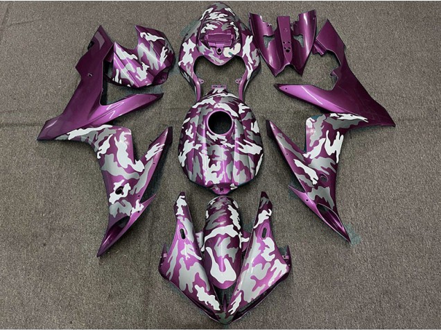Dark Magenta Camo 2004-2006 Yamaha R1 Motorcycle Fairing Dark Magenta Camo 2004-2006 Yamaha R1 Motorcycle Fairing