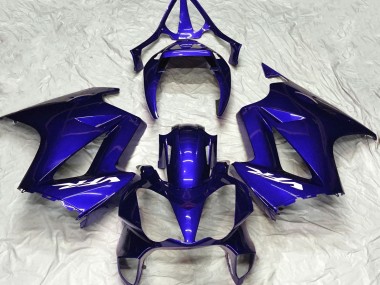 Deep Blue Plain 2002-2012 Honda VFR800 Motorcycle Fairing