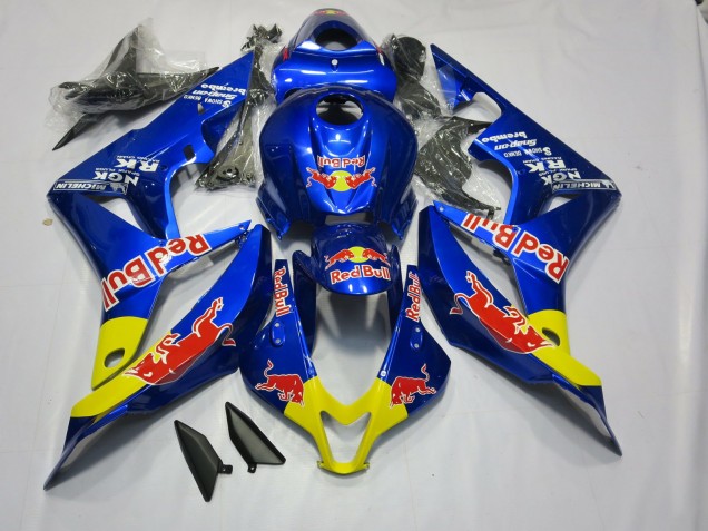 Deep Blue Red Bull 2007-2008 Honda CBR600RR Motorcycle Fairing Deep Blue Red Bull 2007-2008 Honda CBR600RR Motorcycle Fairing
