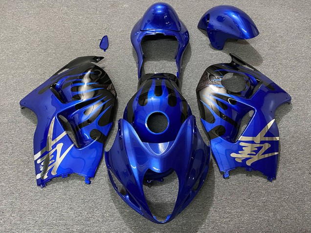 Deep Blue and Black 1997-2007 Suzuki GSXR 1300 Hayabusa Motorcycle Fairing Deep Blue and Black 1997-2007 Suzuki GSXR 1300 Hayabusa Motorcycle Fairing