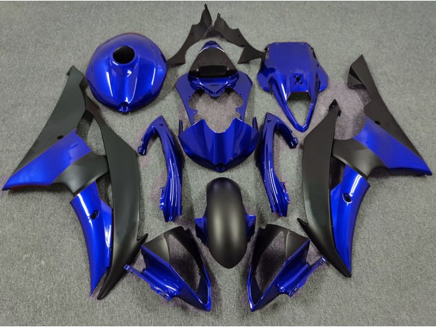 Deep Blue and Matte Black 2008-2016 Yamaha R6 Motorcycle Fairing Deep Blue and Matte Black 2008-2016 Yamaha R6 Motorcycle Fairing