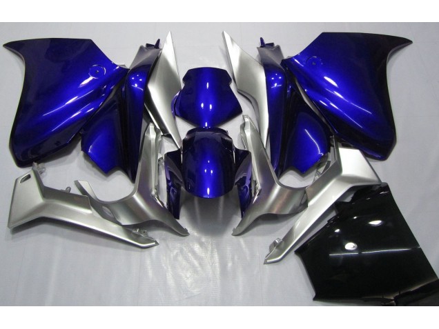 Deep Blue and Silver 2010-2013 Honda VFR1200 Motorcycle Fairing Deep Blue and Silver 2010-2013 Honda VFR1200 Motorcycle Fairing