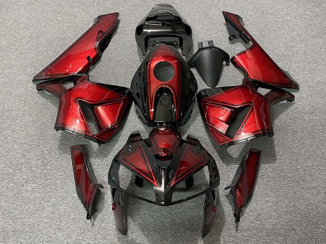 Deep Candy Red 2005-2006 Honda CBR600RR Motorcycle Fairing Deep Candy Red 2005-2006 Honda CBR600RR Motorcycle Fairing